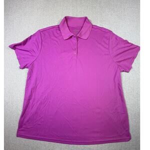 NWT Core 365 Women 3XL Pink Polo Performance Moisture Wicking Workwear Shirt